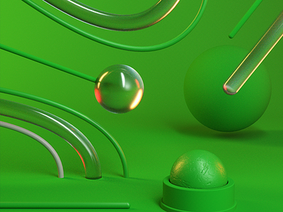 G510 - Green 3d c4d cinema 4d color colors green maxon octane render