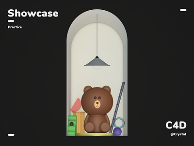 Showcase 3d 3d art c4d case cinema4d design show ui uiux design