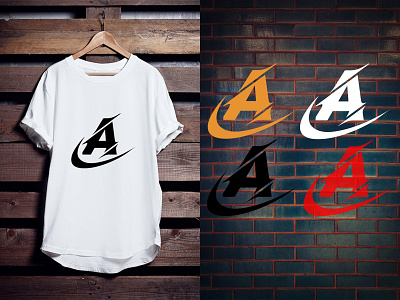 Letter A - T-shirt design