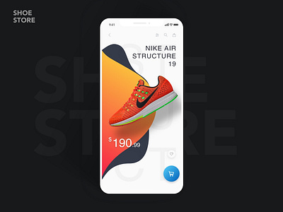 Shoe Store app clean creative design ecommerce ios mobile product shoes ui ux