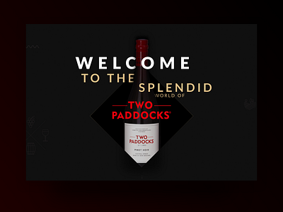 Two Paddocks Winery clean creative design homepage ui ux vinyard web design wine winery