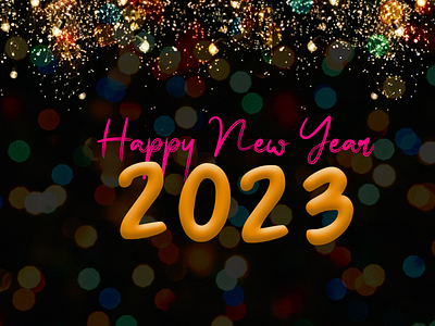 Happy New Year 2023 design graphic design happy new year happy new year 2023 motion graphics new year social media banner video