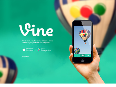 Vine Website Re Design Concept