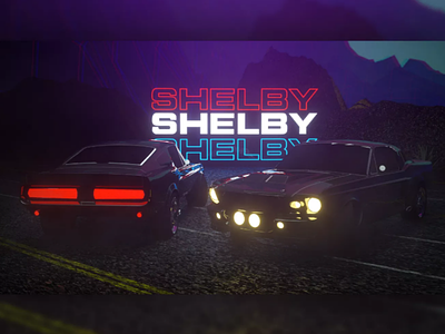 Shelby mustang 3d cinema 4d