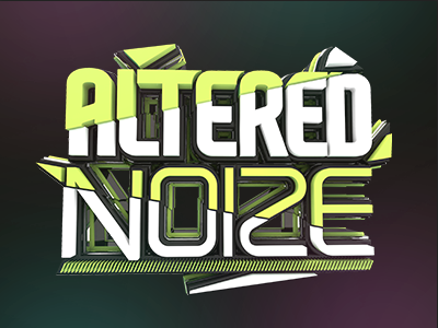 Altered Noize 3D Render 3d artist label logo music record