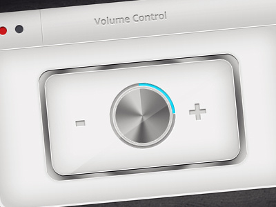 Volume Control blue gray music shadow simple volume white