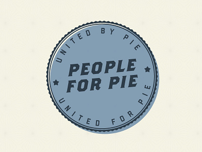 People For Pie Badge badge logo offset pie star united