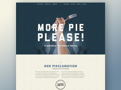 More Pie, Please! fork pie rally usa website