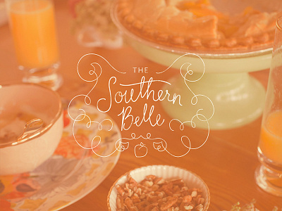 Southern Bell Brunch brunch hand lettering peach pie southern