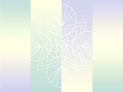Ooooooohm geometric gradient mandala pattern yoga