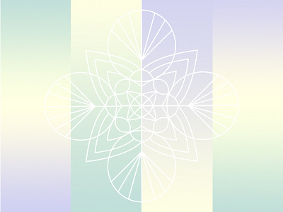 Ooooooohm geometric gradient mandala pattern yoga