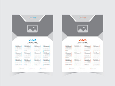 2023 Wall Calendar Template 2023 calendar branding calendar calendar design corporatecalendar print design