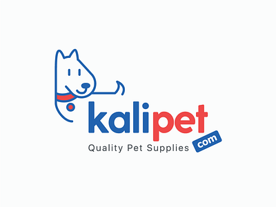 Kalipet Logo brand com design dog ecommerce graphic illustration logo pet petshop