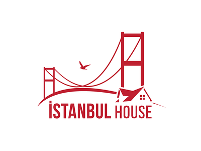 Istanbul House Logo brand design graphic illutrator logo real estate agency vector