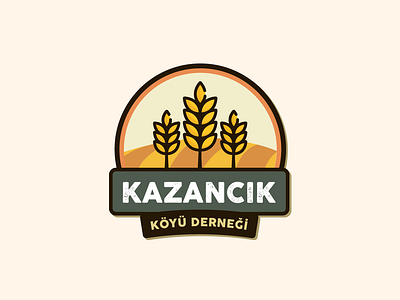 Kazancık Village Association agriculture association field graphic illustration logo nature sign village wheat