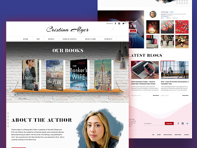 Book Author Design author book author book showcase books web design web development wordpress writer