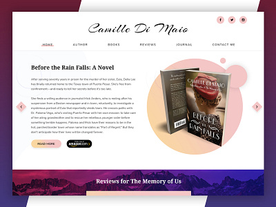 Book Author Concept author book author books designer landing page web design wordpress writer