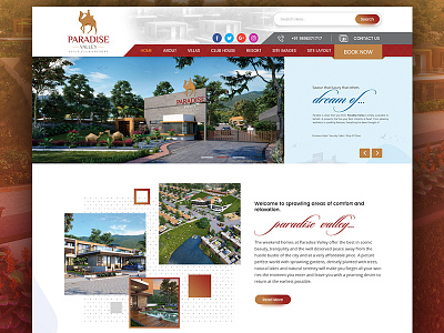 Architecture web design club hous creative designer nehal malvi real estate resort villa web design web designer