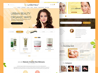 Skin Care Brand Web Design