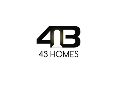 Logo concept for 43 Homes 43 home 43 logo best designer best logo home logo illustration logo logo designer real estate real estate logo