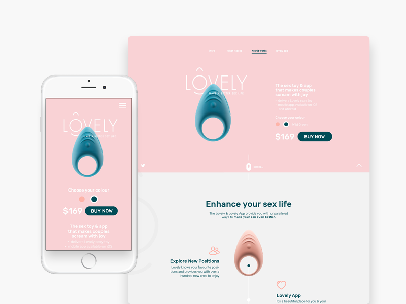Lovely Smart Wearable Sex Toy For Couples Web Design By Diana Woch For Vorm On Dribbble