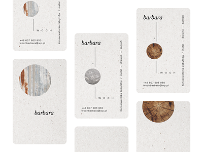 art conservator, a personal branding - art branding business card conservation earthy identity japanese style minimal natural neutral print texture wood