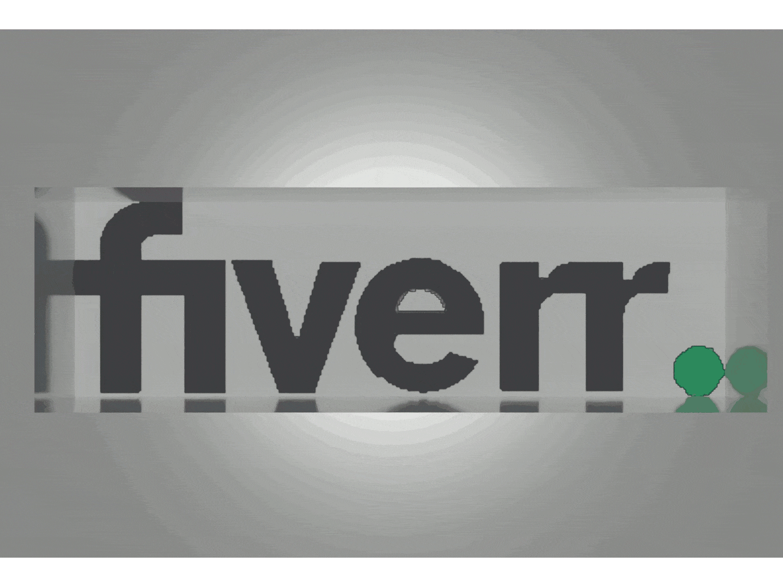 Fiverr logo transformation 3d animation blender fiverr logo portal