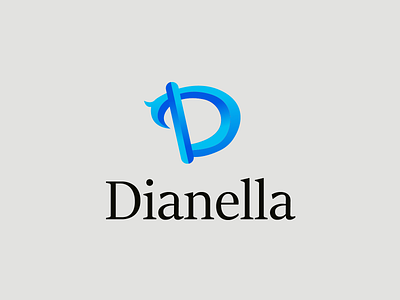 Dianella D Letter logo Concept 3d animation brand identity branding colorful logo creative logo d letter logo d logo design graphic design illustration logo minimal logo motion graphics vector