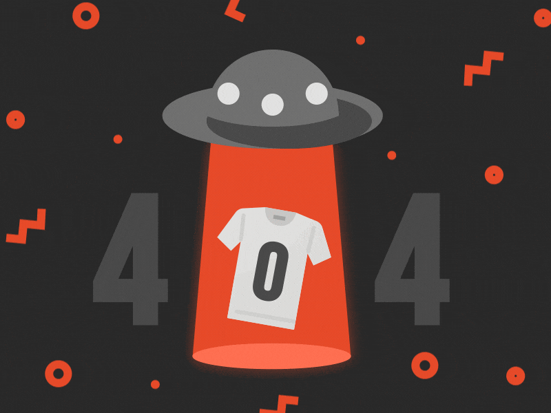 404 page animation for IT-shirts.com 404 404 page animation t shirts ufos