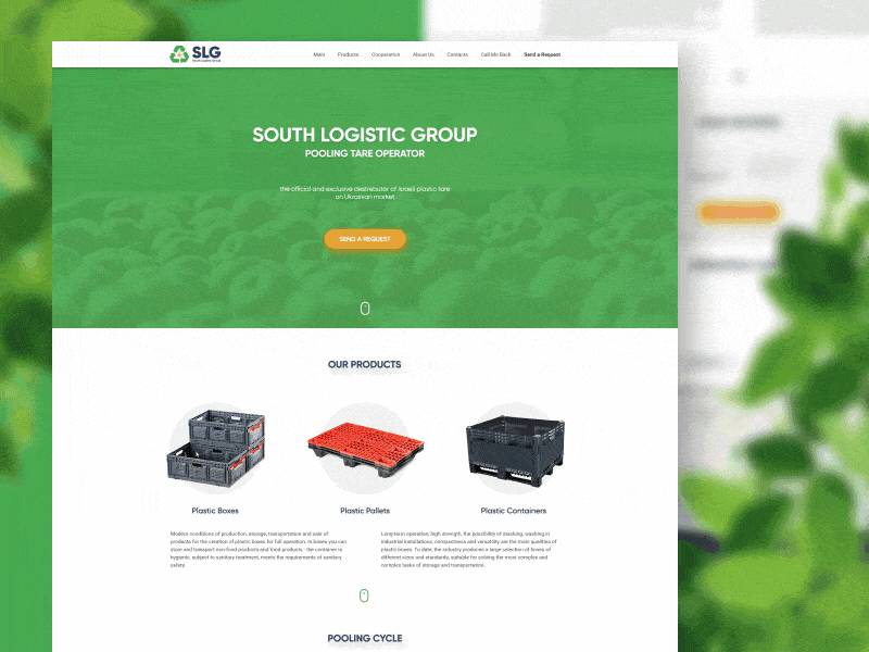 SLG Corporate Eco Website of Tare Recycling Company