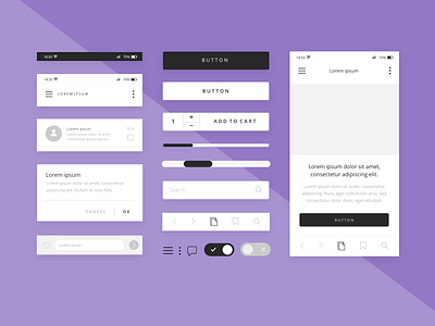 Mobile Wireframing UI Kit