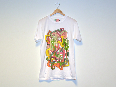 The brain – Tshirt illustration abstract apparel clothes colorful design fabric illustration print t shirt tees tshirt