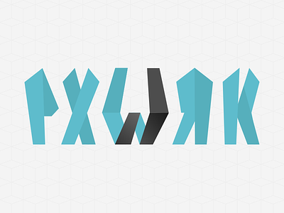 PXWRK font typo vector