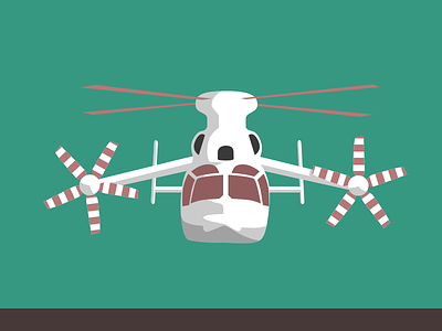 Huge Hngat helicopter sketchapp vector