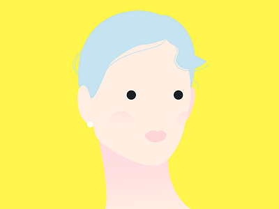 Lemon girl graphic illustration lemon