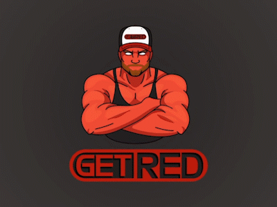 GetRed - Logo Animation branding project business logo cartoon illustration company style guide corporate identity flashlight intro logo animation motion design