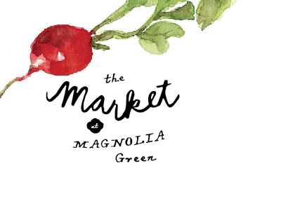 Farmer's Market at Magnolia Green farmers market id logo loose watercolor