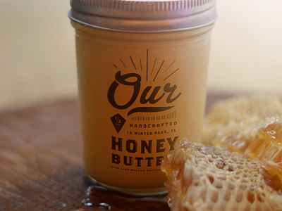 Our Honey Butter package homemade honey butter id jar packaging