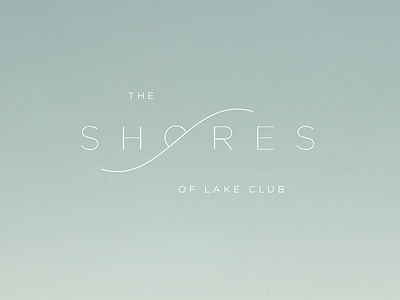 The Shores ID identity light logo real estate shore simple water