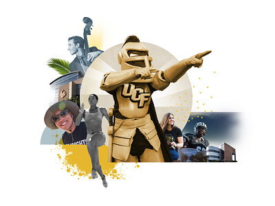 UCF Calendar Cover collage knightro knights student life ucf