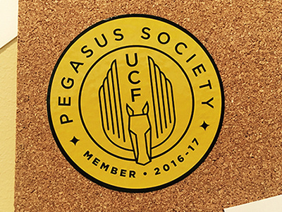 Pegasus Society sticker higher ed logo pegasus sticker ucf