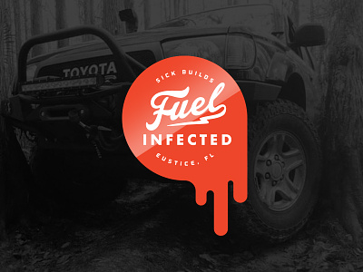 Fuel Infected ID custom fuel logo off-road sticker toyota