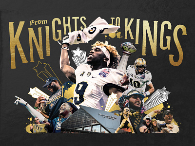 From Knights To Kings collage knights pegasus poster spread ucf