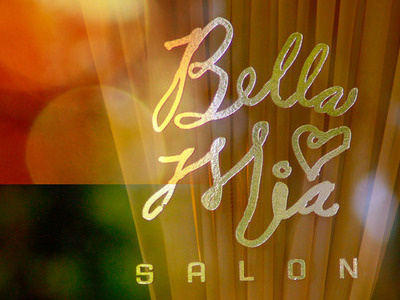 Bella Mia ID hand lettering identity logo