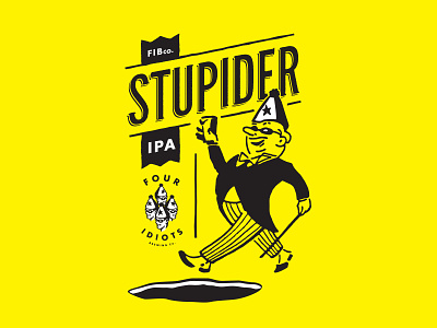 STUPIDER IPA art beer id label logo packaging sub brand