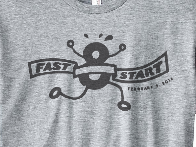 Fast Start 8 - Kids Fun Run event fitness id logo pro bono shirt