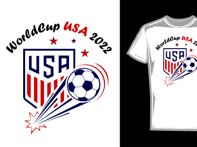 World Cup USA 2022 T-Shirt Design apparel banner design branding bulk business card design clothing design graphic design illustration logo t shirt design ui ux vector