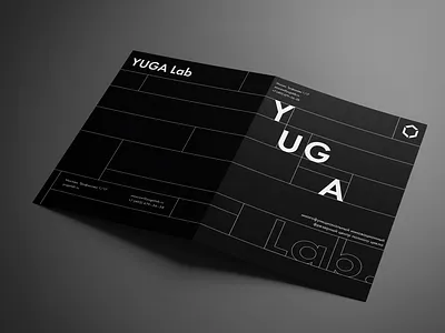 Mini booklet design for YUGA Lab booklet branding design graphic design logo minimalistic