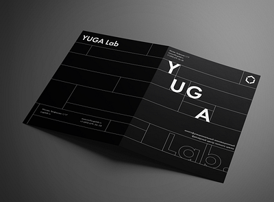 Mini booklet design for YUGA Lab booklet branding design graphic design logo minimalistic
