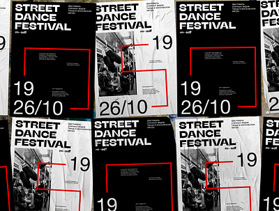 Posters prepared for the street dance festival MOV branding business dance design graphic design illustration logo poster